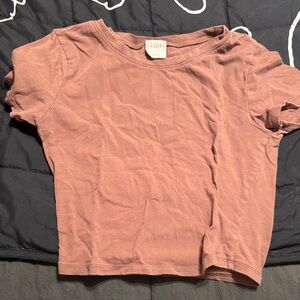 Casual Mauve crop top
